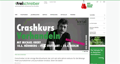 Desktop Screenshot of freischreiber.de